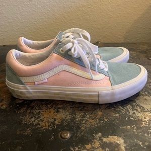 Vans Old Skool Pro Washed Peach & Blue